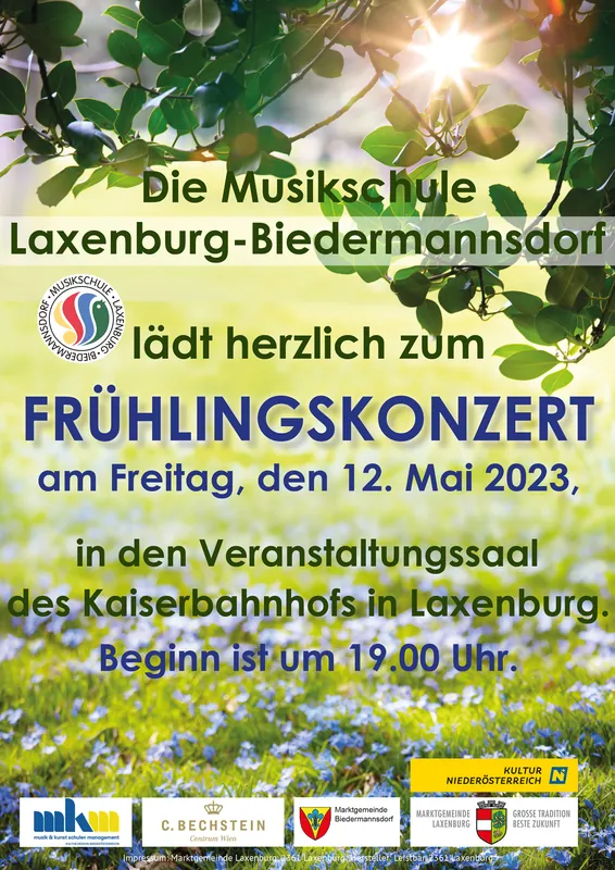 Plakat Frühlingskonzert 2023
