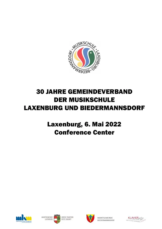 Programmheft „30 Jahre Musikschule Laxenburg und Biedermannsdorf“ – Seite 1