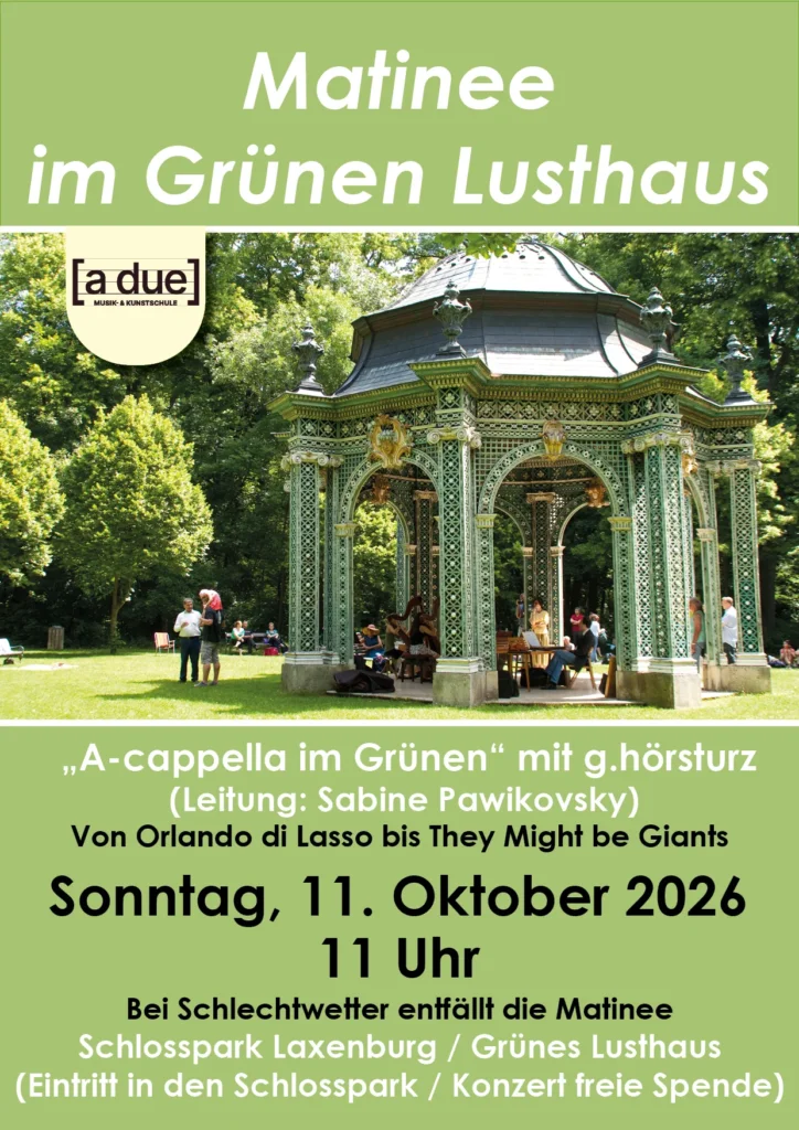 MatineenimSchlosspark 2026 Oktober