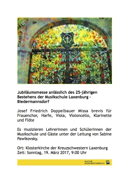 Jubiläumsmesse in Laxenburg